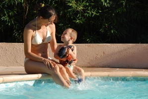 26 juillet 2009 - piscine à la maison